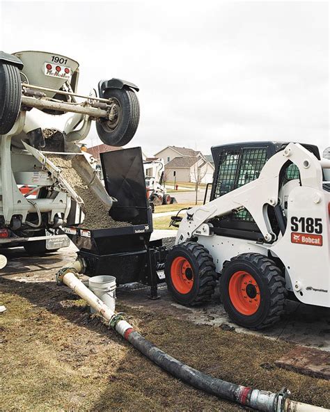 bobcat skid steer concrete pump|concrete pump skid steer attachment.